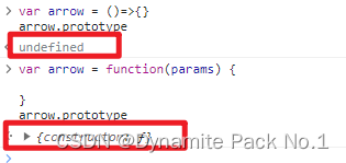 箭头函数无自己的原型